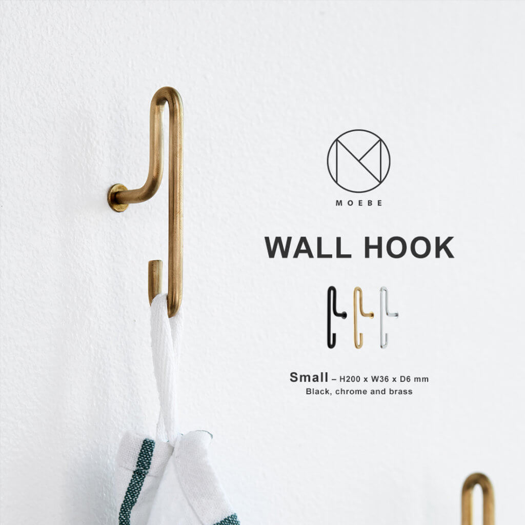 【MOEBE/ムーベ】WALL HOOK Small